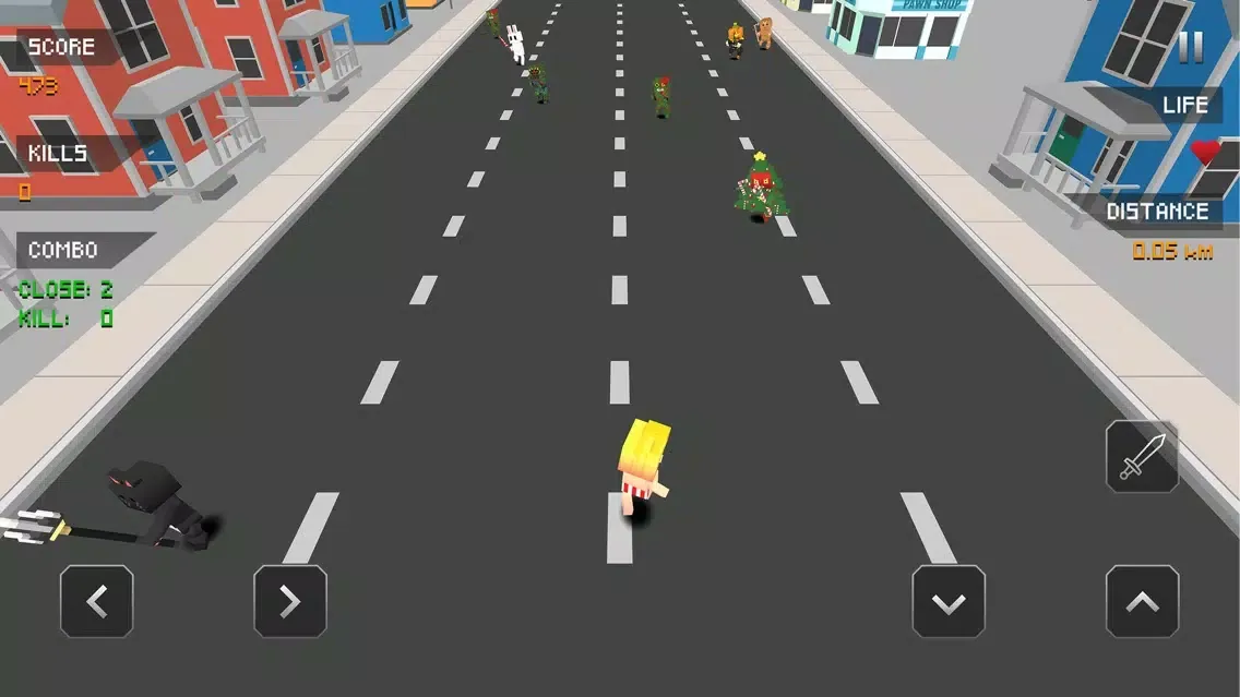 Monster Escape Legends. Zombie Dash In City Craft 스크린샷
