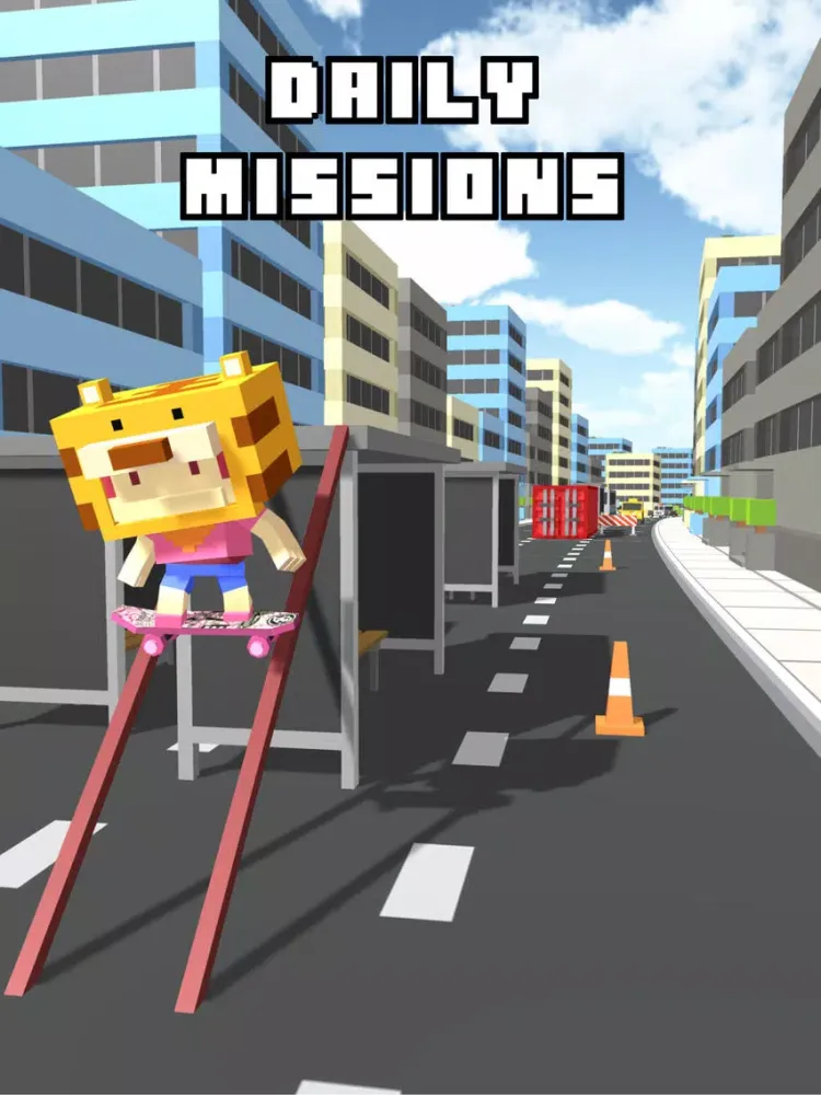 Blocky Pro Skater Boy Extreme iPad  سکرین شاٹس