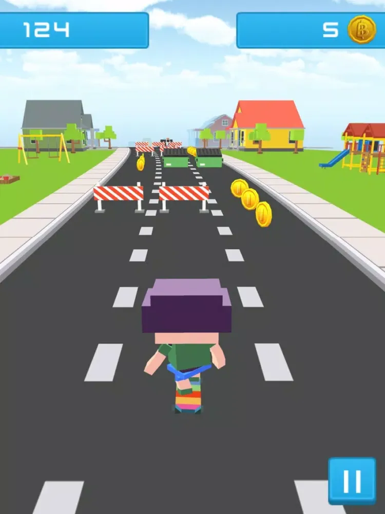 Blocky Pro Skater Boy Extreme iPad  سکرین شاٹس