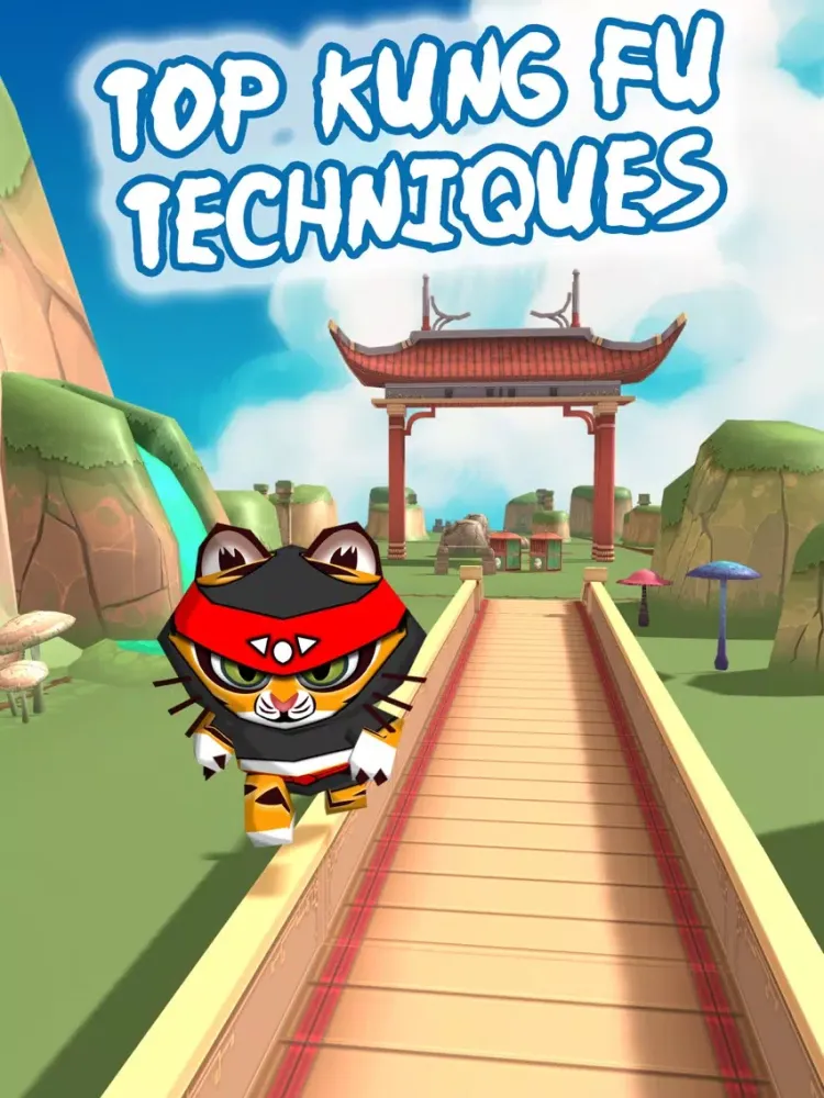 Zrzuty ekranu Kung Fu Tiger & Ninja Panda 3D iPad 
