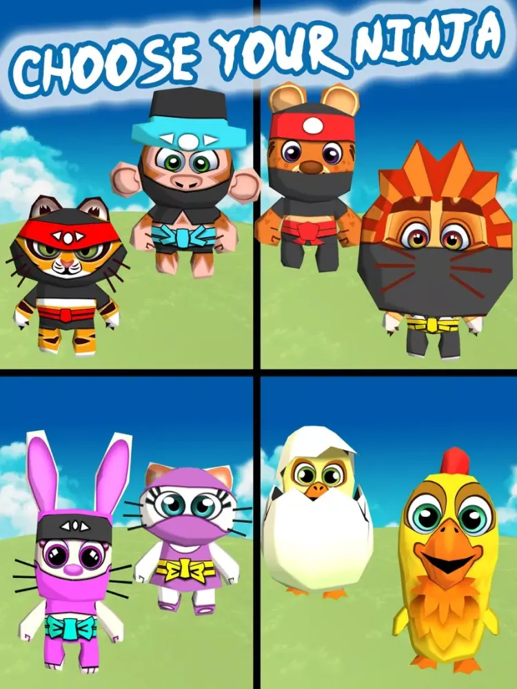 Zrzuty ekranu Kung Fu Tiger & Ninja Panda 3D iPad 