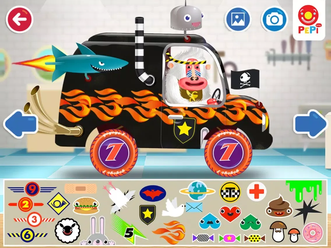 Zrzuty ekranu Pepi Garage iPad 