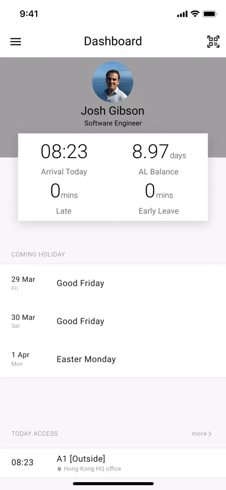 Time Attendance Screenshots