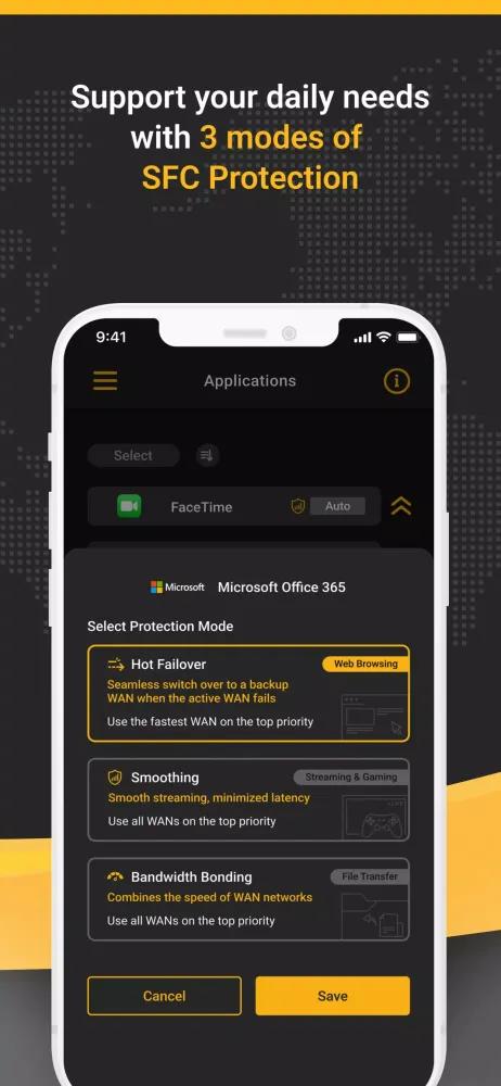 Screenshot di Peplink