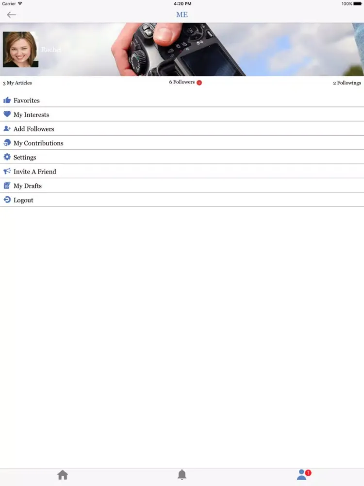 Pepoolar–Read & Write Articles iPad  Screenshots