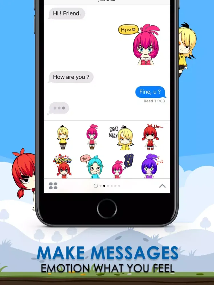 Birds Emoji Stickers Keyboard Themes ChatStick iPad 应用截图