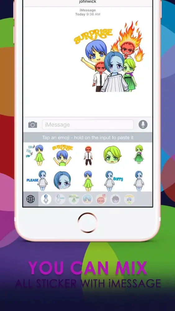 صور Emoji Cartoon Stickers Keyboard Themes ChatStick