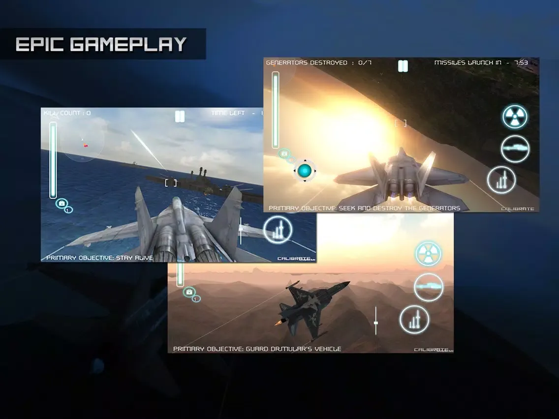 Thunder Rider - Jet Flight iPad  Ekran Görüntüleri