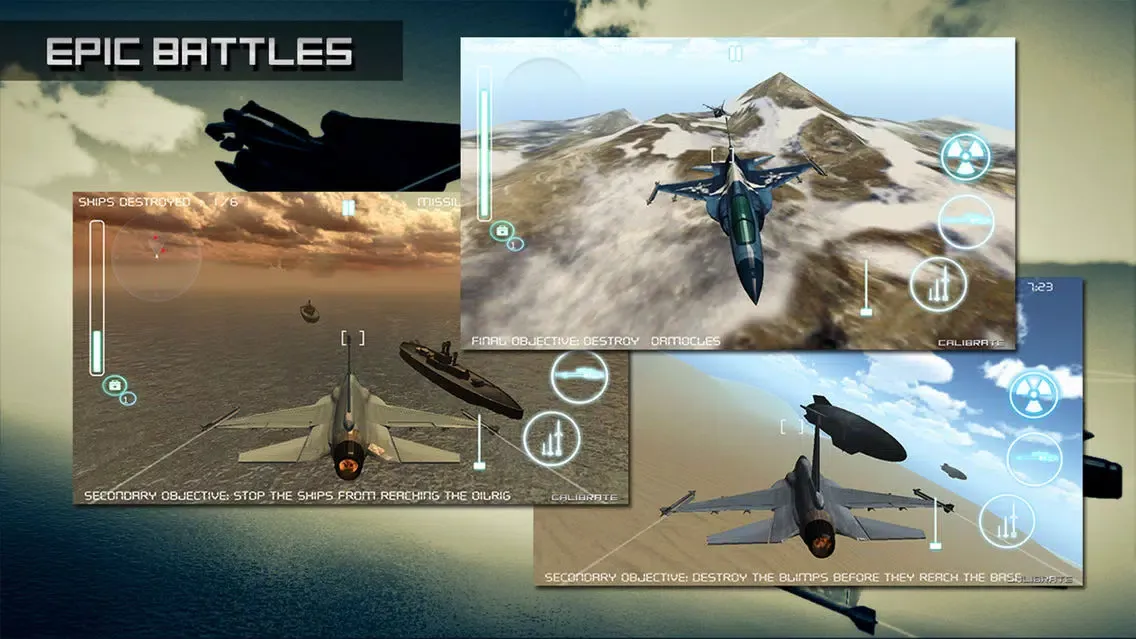Thunder Rider - Jet Flight Ekran Görüntüleri