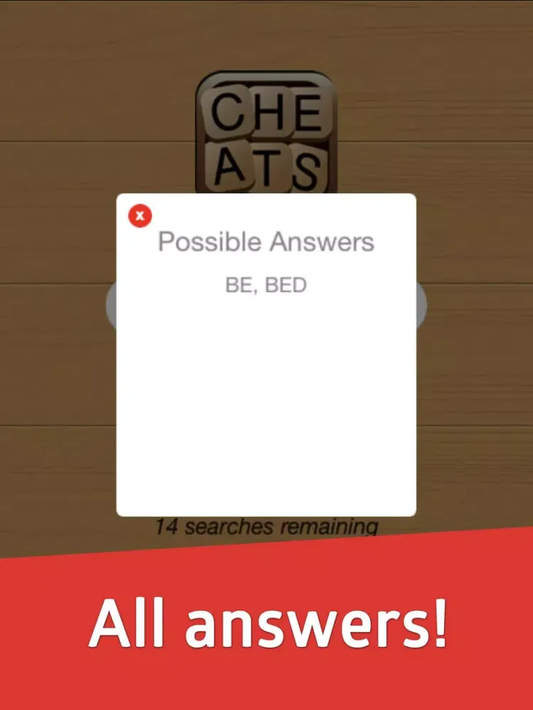 Tangkapan skrin Answers for Word Link Cheat iPad 