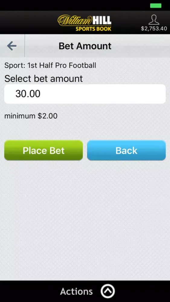 Zrzuty ekranu Peppermill Sportsbook