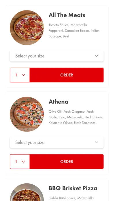 Capturas de tela do Pepperoni's Pizza