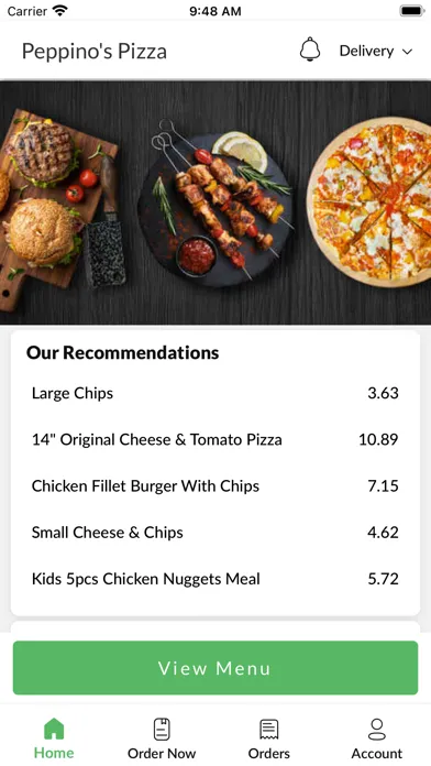 Peppino's Pizza. Screenshots