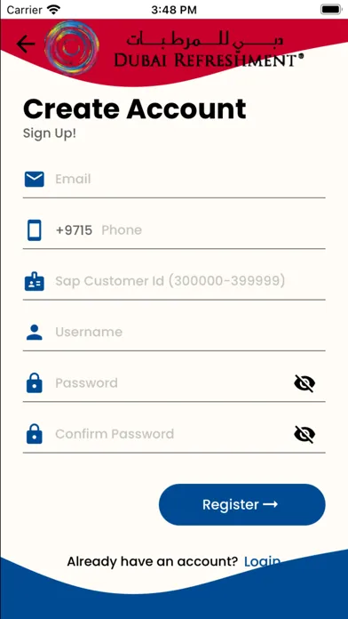 Ảnh chụp màn hình của Pepsidrc B2B App