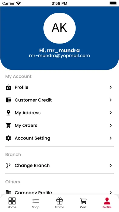 Ảnh chụp màn hình của Pepsidrc B2B App