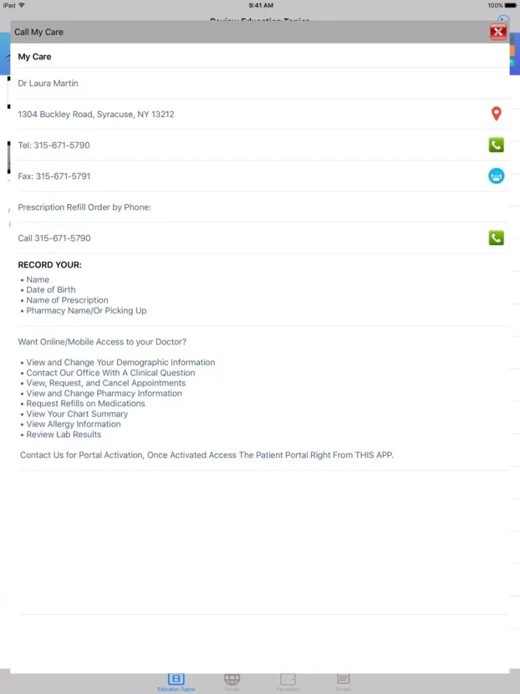 MyCare by Pep Talk Health iPad  Ekran Görüntüleri