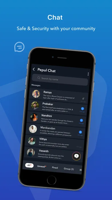 Capturas de pantalla de Pepul-Social Network app