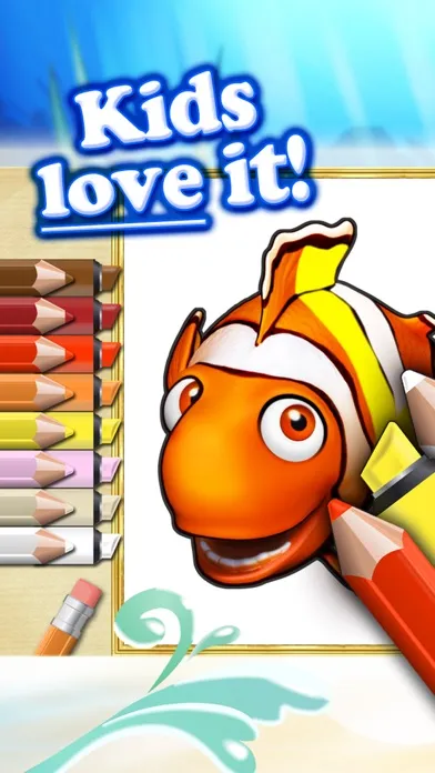 Coloring books for toddlers HD - Colorize ocean animals and fish Screenshots