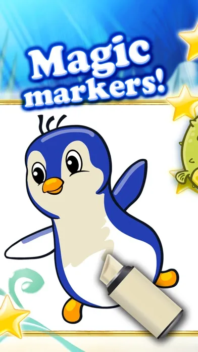 Coloring books for toddlers HD - Colorize ocean animals and fish Screenshots