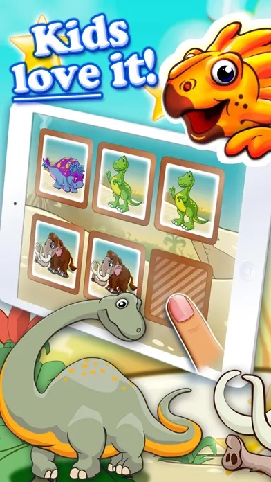 Capturas de pantalla de Jurassic dinosaur world pairs puzzle for toddlers and kids