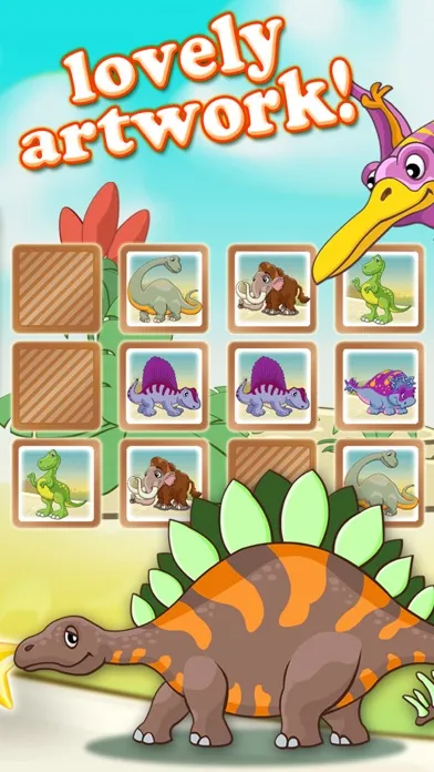 Capturas de pantalla de Jurassic dinosaur world pairs puzzle for toddlers and kids