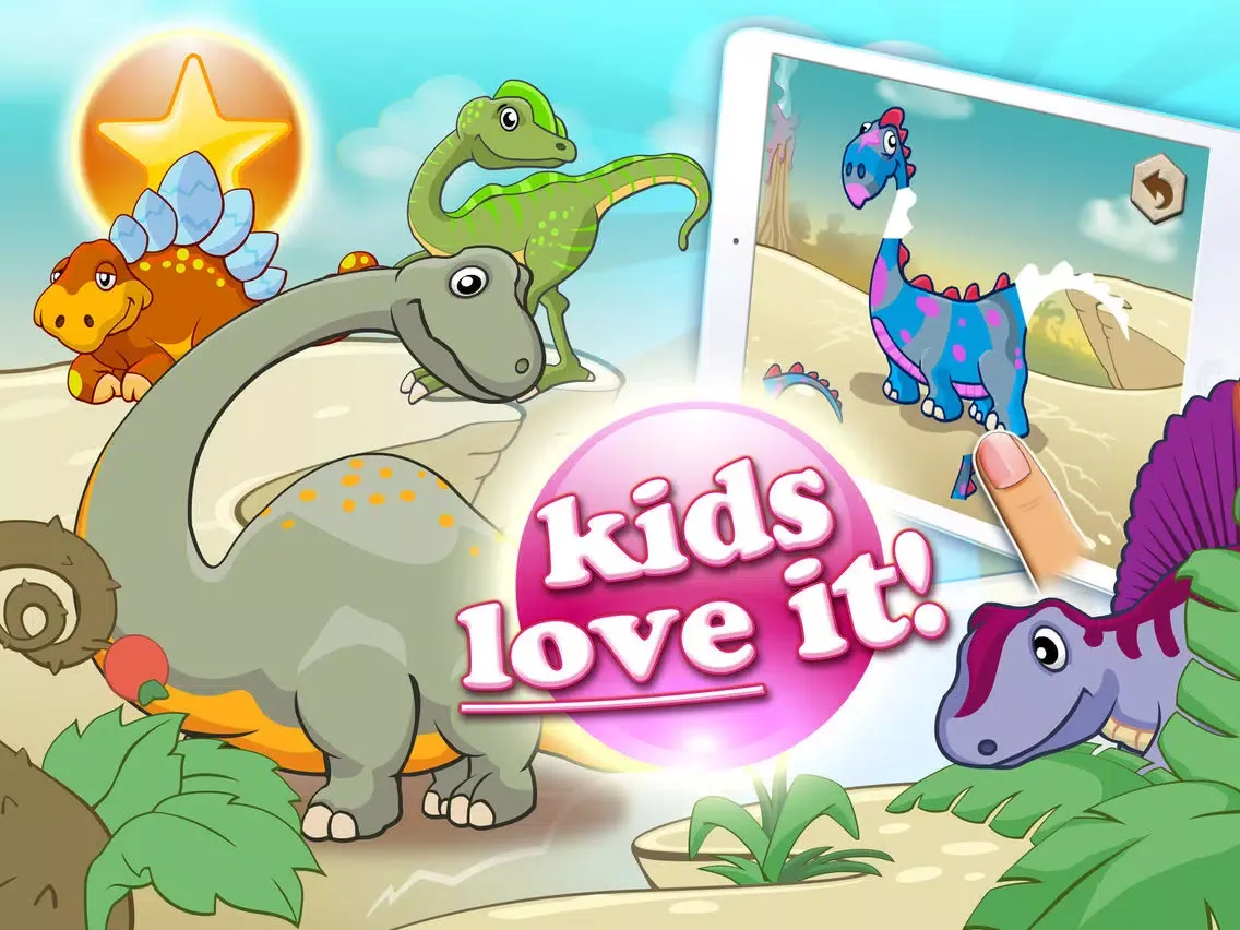 Tangkapan skrin Dinosaurs walking with fun HD jigsaw puzzle XL iPad 