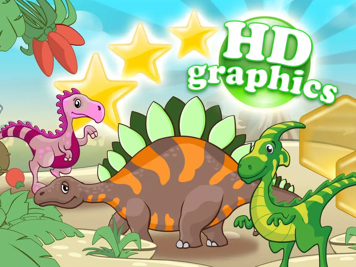 Tangkapan skrin Dinosaurs walking with fun HD jigsaw puzzle XL iPad 