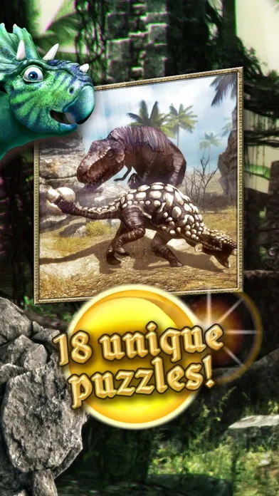 Zrzuty ekranu Dinosaurs walking with fun 3D puzzle game in HD