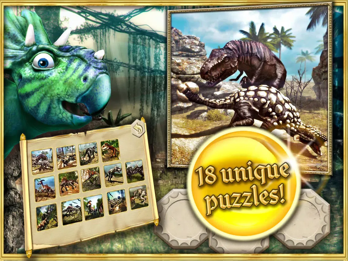 Dinosaurs walking with fun 3D puzzle game kids XL iPad  スクリーンショット