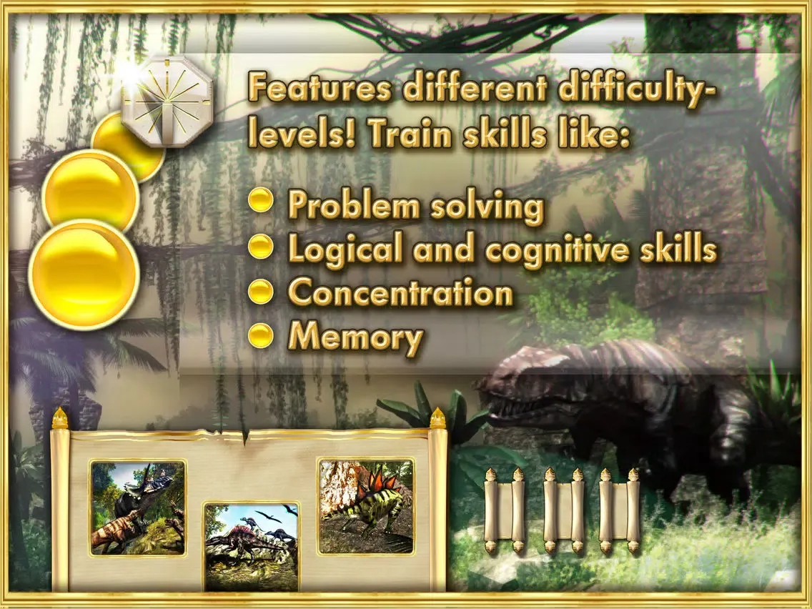 Dinosaurs walking with fun 3D puzzle game kids XL iPad  スクリーンショット