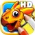 Coloring books for toddlers HD - Colorize jurassic dinosaurs and stone age animals