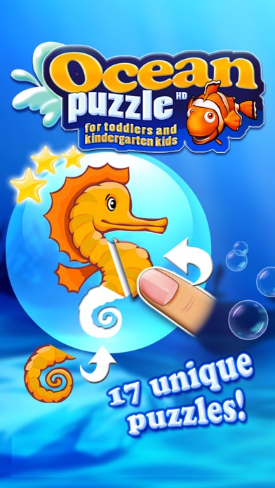 Ocean puzzle HD with colorful sea animals and fish Ekran Görüntüleri