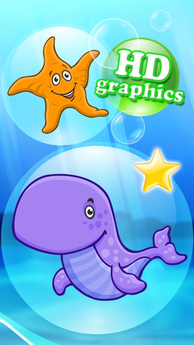 Ocean puzzle HD with colorful sea animals and fish Ekran Görüntüleri