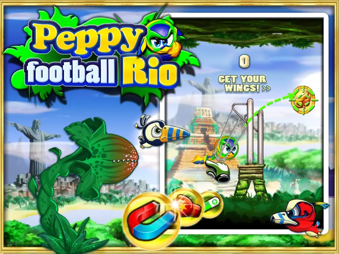 Tangkapan skrin Peppy football Rio iPad 