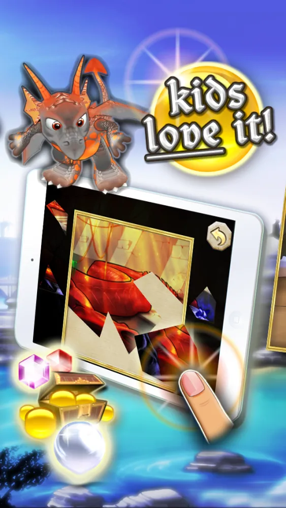 Puzzles dragons & unicorns puzzle game collection for kids and toddlers سکرین شاٹس