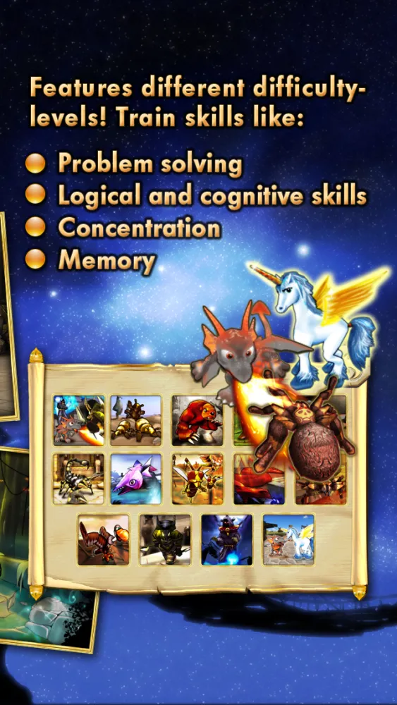 Puzzles dragons & unicorns puzzle game collection for kids and toddlers سکرین شاٹس