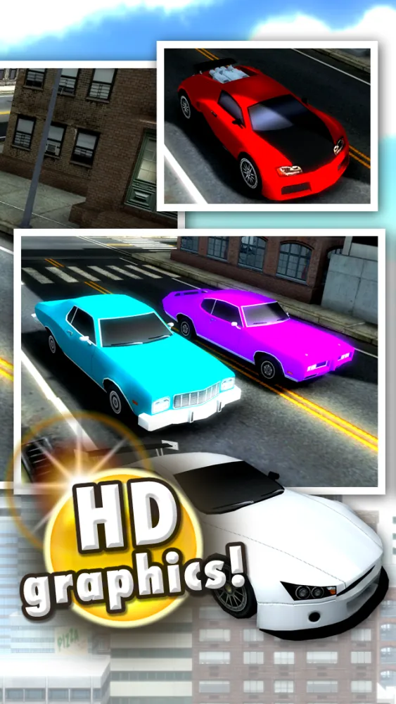Traffic racers 3D jigsaw puzzles for toddlers, kids and teenagers with muscle cars, street rod and a classic car puzzle Screenshots
