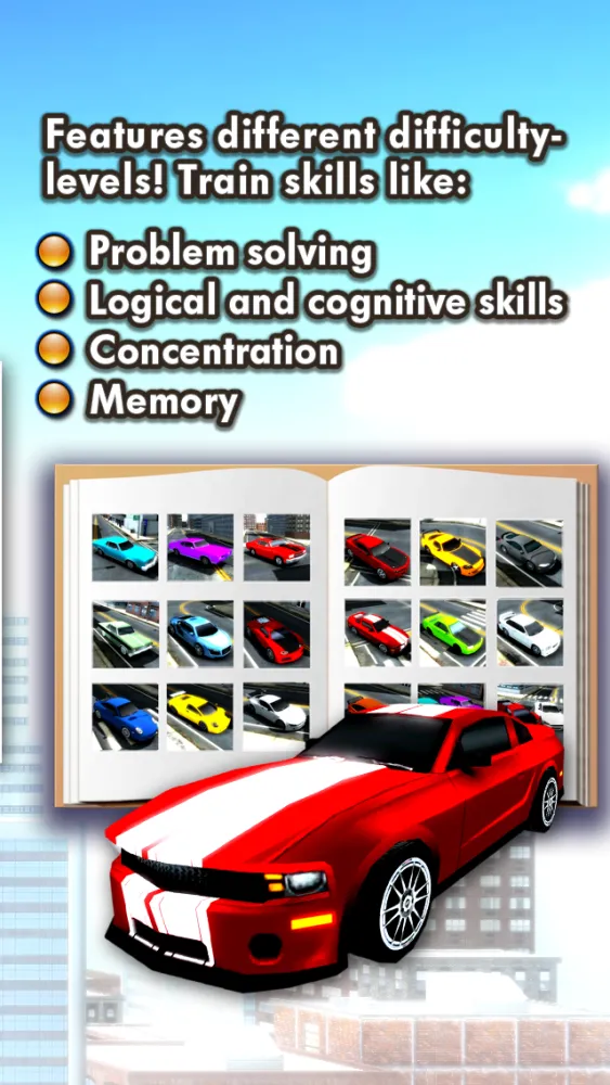 Traffic racers 3D jigsaw puzzles for toddlers, kids and teenagers with muscle cars, street rod and a classic car puzzle Screenshots