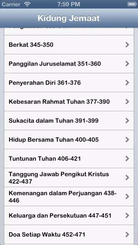KidungJemaat Screenshots