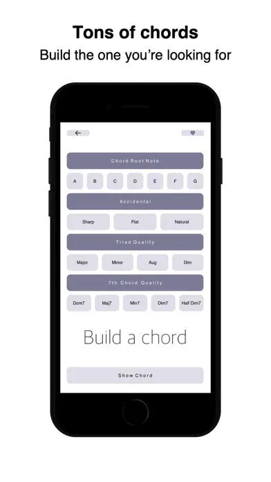 ภาพหน้าจอของ qords: for guitarists