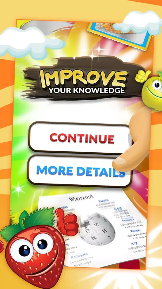 Tangkapan skrin Scratch the picture of fruits Pro
