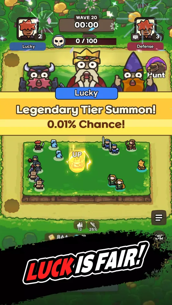 Tangkapan layar Lucky Defense