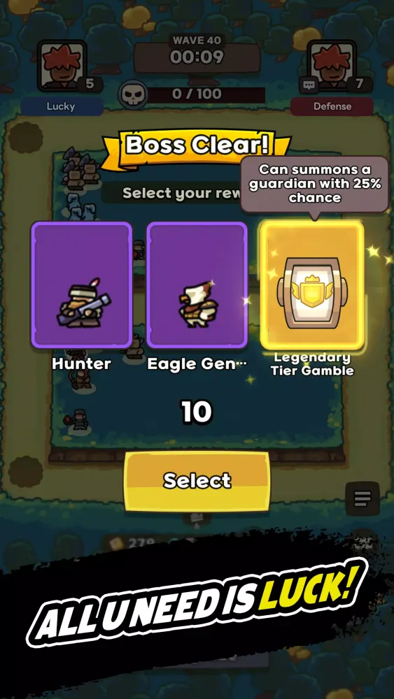Tangkapan layar Lucky Defense