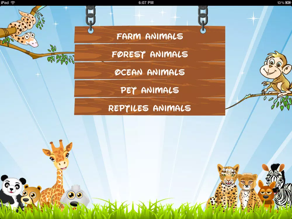 Ảnh chụp màn hình của Letz Learn Animals iPad 