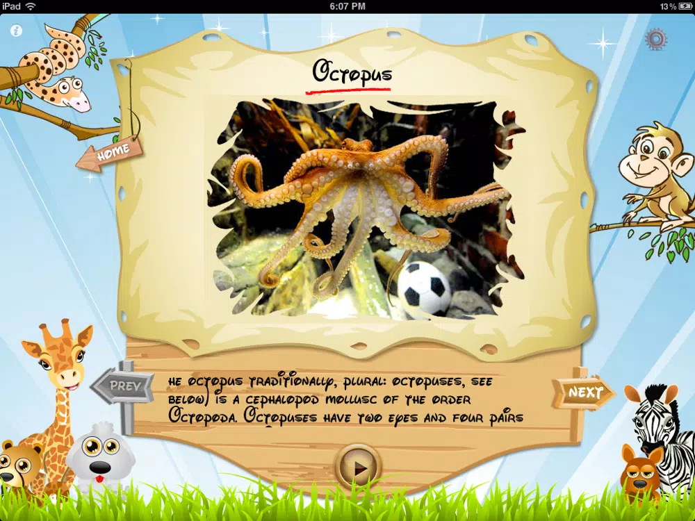 Ảnh chụp màn hình của Letz Learn Animals iPad 