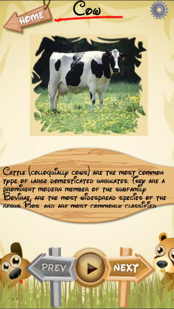 Ảnh chụp màn hình của Letz Learn Animals