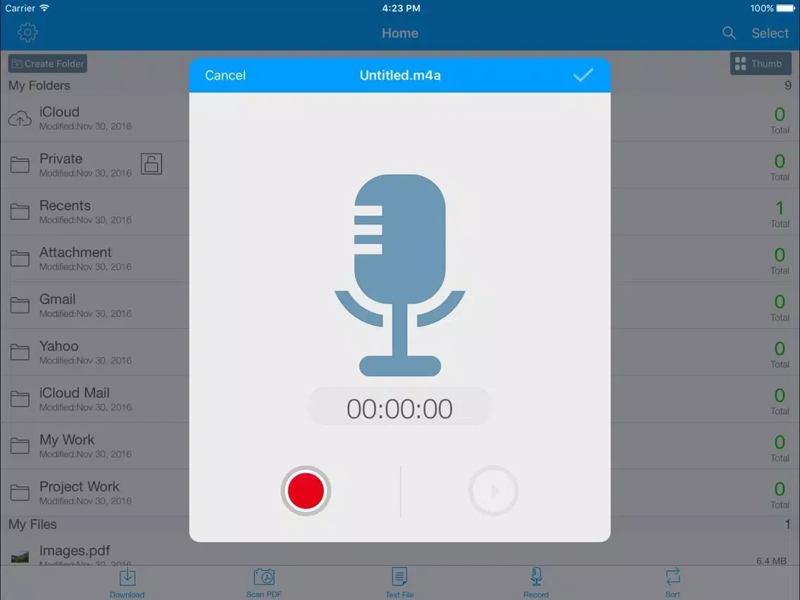File Pro Mini iPad Screenshots