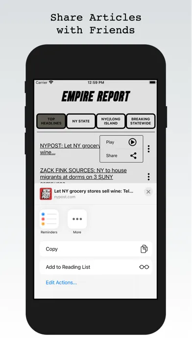 EMPIRE REPORT APP سکرین شاٹس