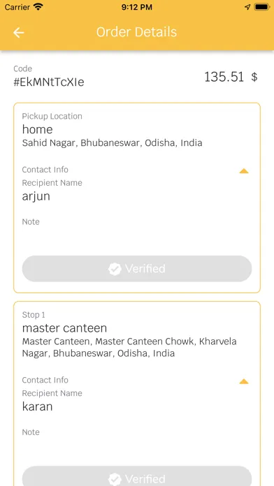 PerDelivery Driver Screenshots