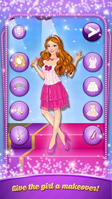 Screenshot di Karaoke Party:  Girls Dressup. Celebrities fashion